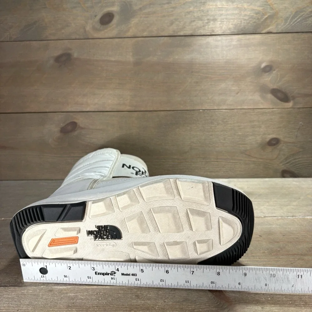 the north face ozone park womens size 7.5 shoes white waterproof snow boots